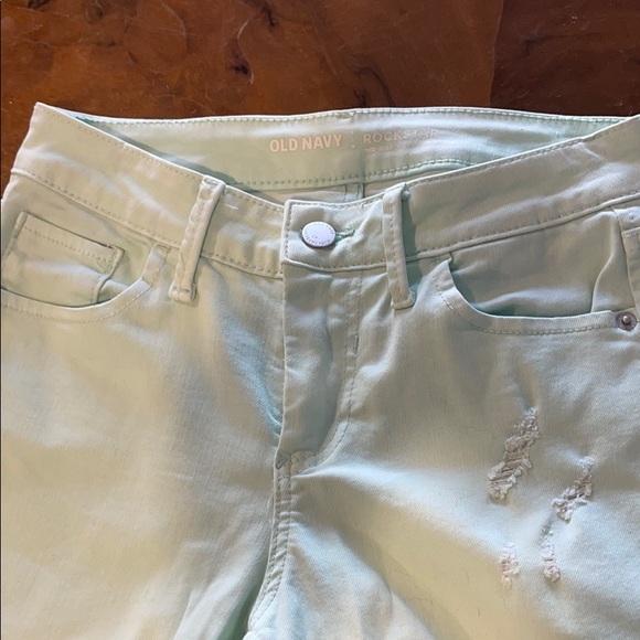 Aqua Old Navy Mid-Rise Rockstar Jeans - Picture 5 of 6